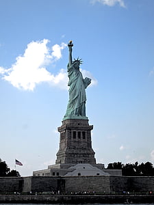 รูปปั้น, ลิเบอร์ตี้, ใหม่, นิวยอร์ก, เมือง, นิวยอร์ค, อเมริกา