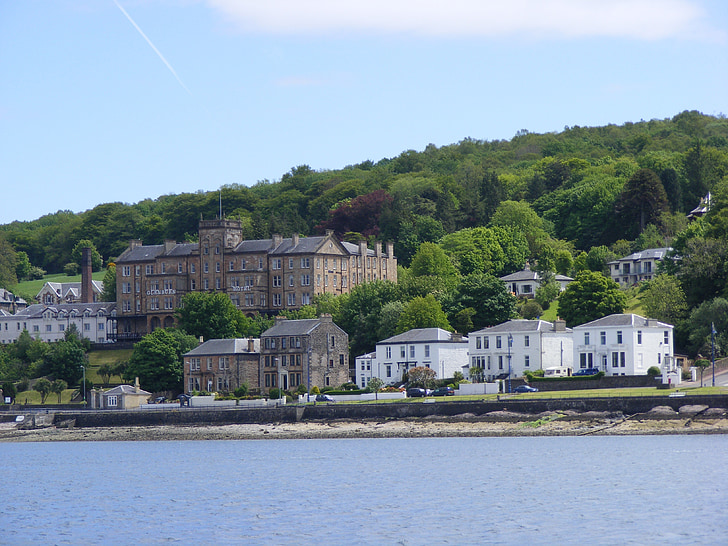 rothesay, isle of bute, scotland, architecture, town, europe, sea