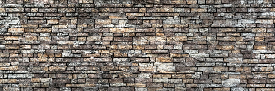 væg, damme, sten væg, mønster, tekstur, grå, baggrund