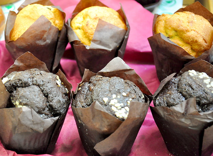 Muffin, dulces, pastel