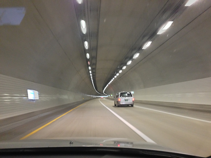 Road, motorvej, tunnel, kører, hastighed, cool