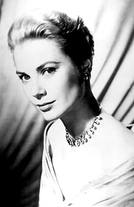 grace kelly, actress, vintage, movies, motion pictures, monochrome, black and white