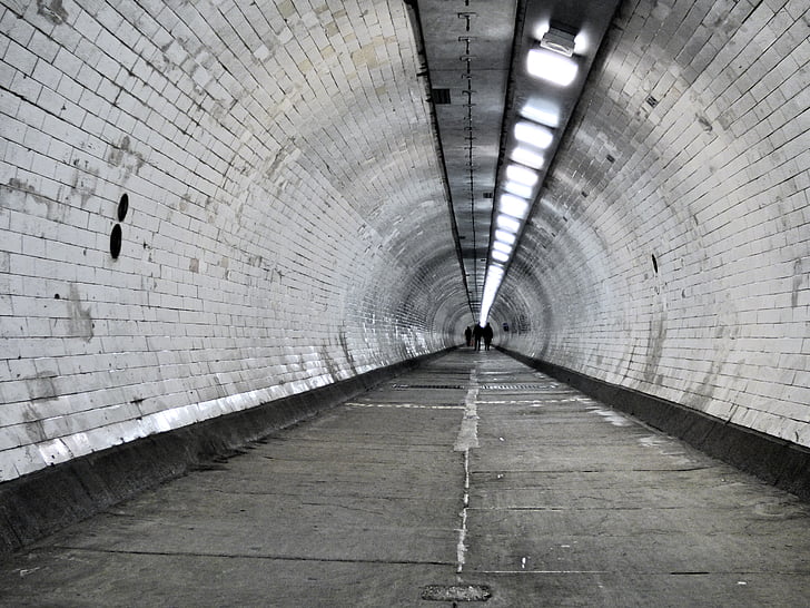 túnel, Thames, pedestre, Londres, Inglaterra, Rio, Reino Unido