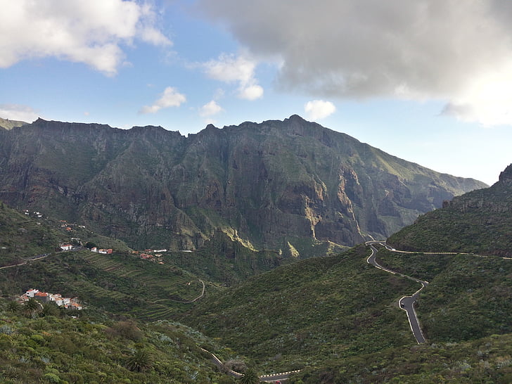 Tenerife, zemes, Kanāriju, ainava, kalns, daba, kalna