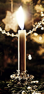 Espelma, Nadal, adveniment, decoració, flama, celebració, crema