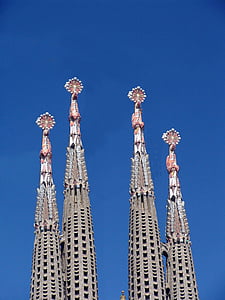 Sagrada familia, Barcelona, Spanje, kerk, Catalonië, La sagrada familia, bezoekplaatsen