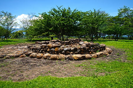 Arqueologia, El Salvador, Cihuatán, cultura, natureza, estruturas, árvores