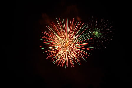 Feuerwerk, neues Jahr, Partei