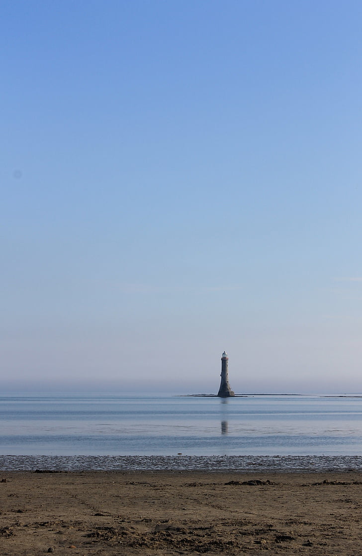 Lighthouse, Sea, Cranfield, maastik, Beach, vee, loodus