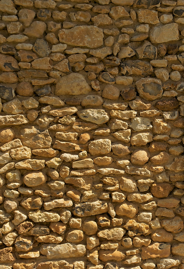 paret, pedres, fons, textura, patró
