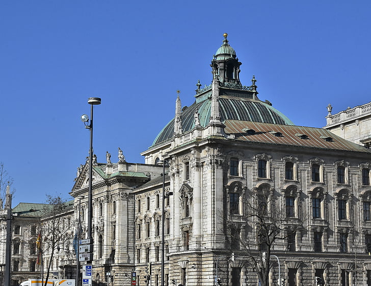 Palazzo di giustizia, Monaco di Baviera, Baviera, architettura, Stachus, città