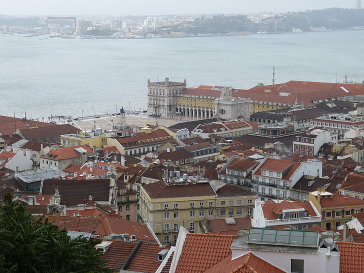 Lisbona, centro storico, Portogallo, architettura, Outlook, vista, storicamente