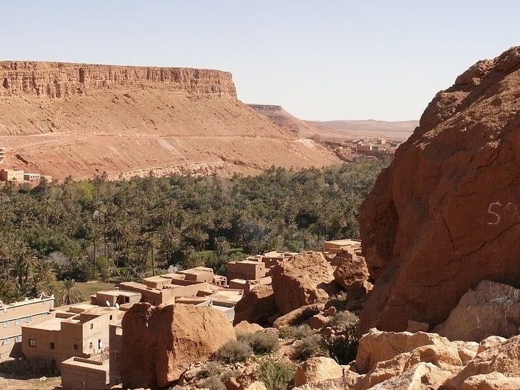 Maroko, pustinja, oaza