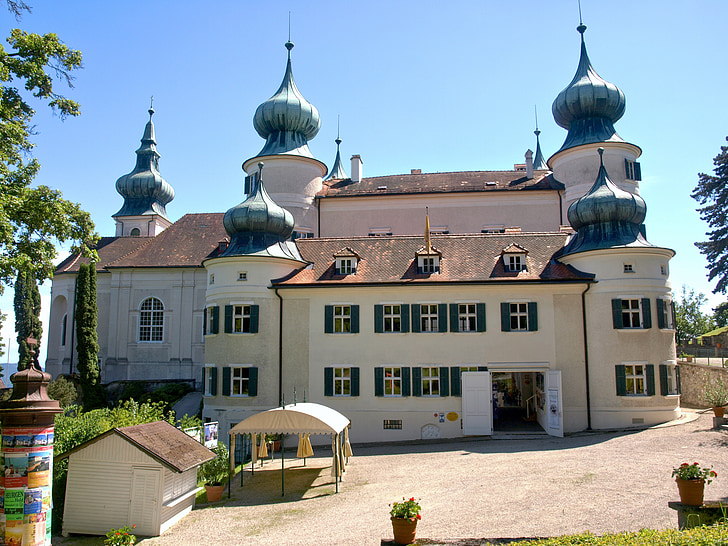 Artstetten pöbring, slott, Palace, byggnad, historiska, monumentala, Heritage