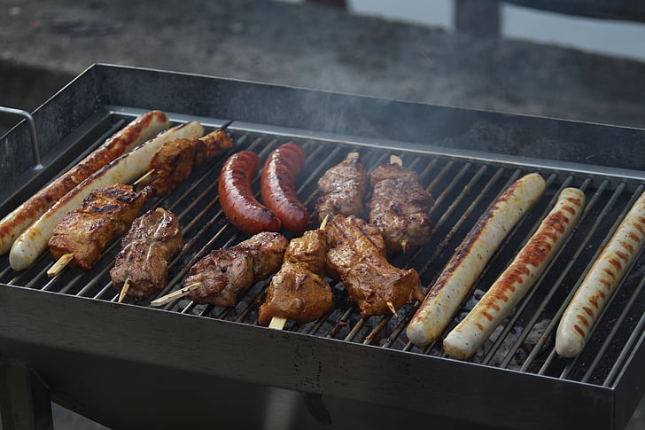 barbecue, viande, Grill, grillé, steak, grillade, délicieux