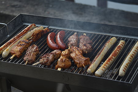 barbecue, carne, griglia, alla griglia, bistecca, grigliare, delizioso