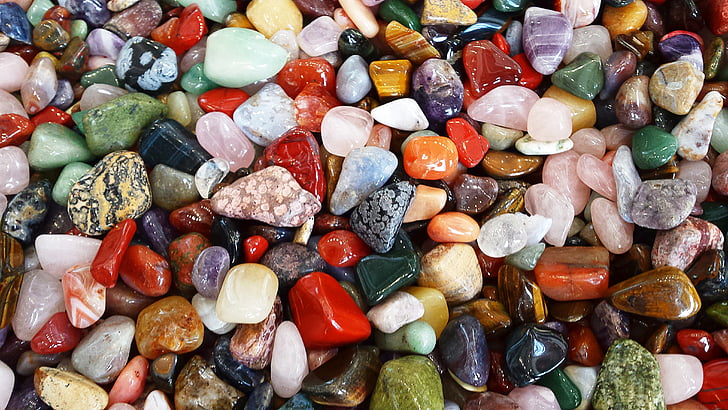 akmenys, spalvinga, Deko, spalva, perlus, didelė grupė objektai, viso kadro