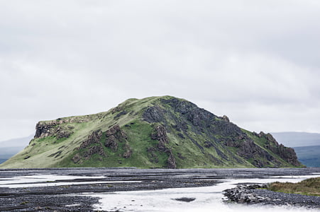아일랜드, 흐림, 무인, 회색, 자연, 바위, 바다