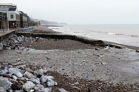 Dawlish warren, Devon, praia, Costa, à beira-mar, Reino Unido, areia