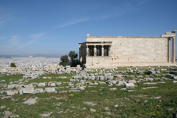 Athènes, Grèce, Acropole, point de repère, culture, les ruines, vieux