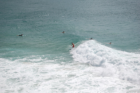 surfer, σέρφινγκ, κύματα, στη θάλασσα, Ωκεανός, νερό, Ακτή