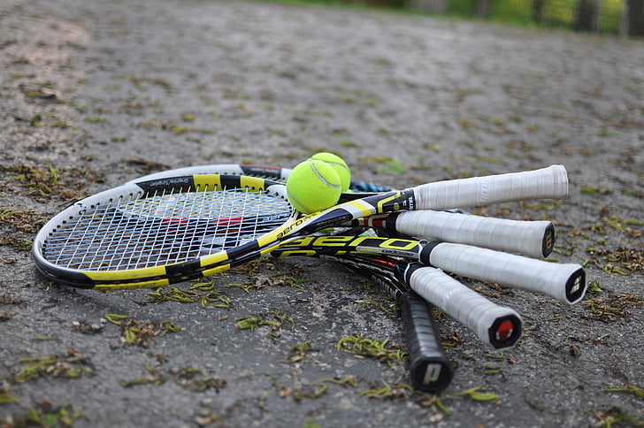 Tennis, racket, sport, ballen, apparatuur