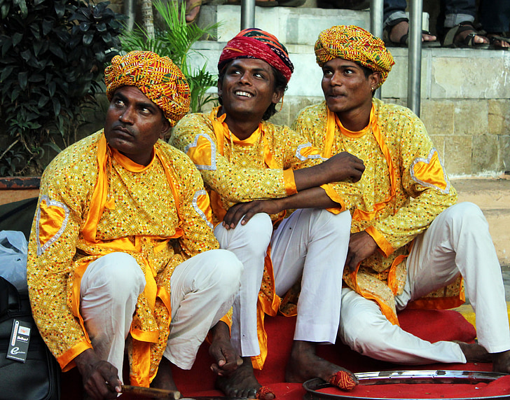 indiano, Folk, persone, cultura, turbante, tradizionale, uomo