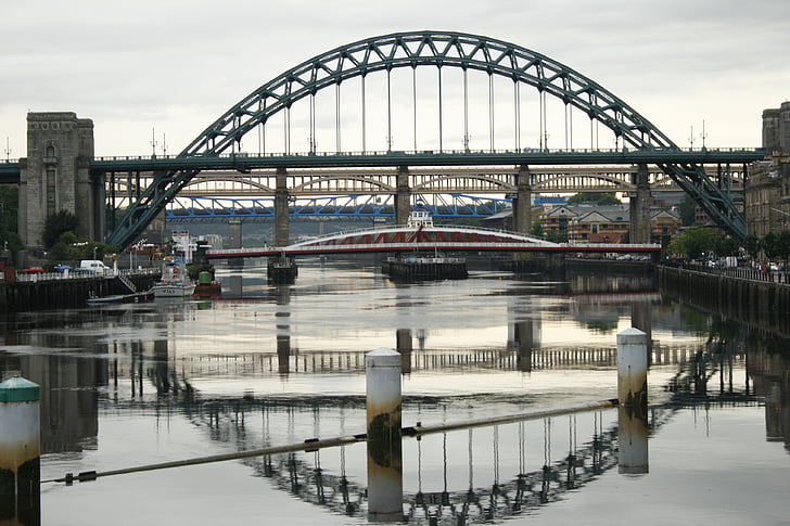 Newcastle sobre tyne bridge, ciudad de Newcastle sobre tyne, hito de Newcastle upon tyne