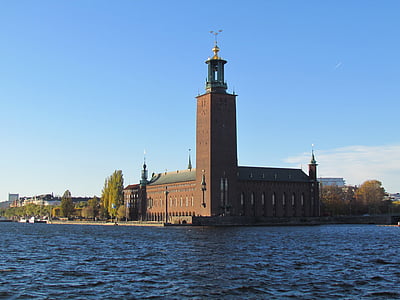 stockholm, city hall, architecture, sweden, scandinavia