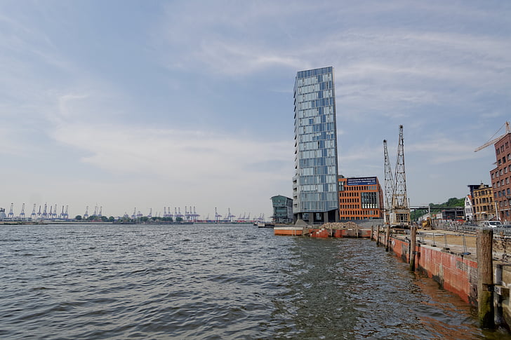 Hamburgas, uostamiestis, uosto, Architektūra, Miestas, Elbės, pastatas