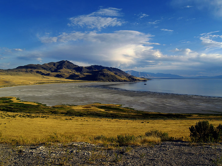 nagy salt lake, víz, gondolatok, táj, festői, úti célok, Utah