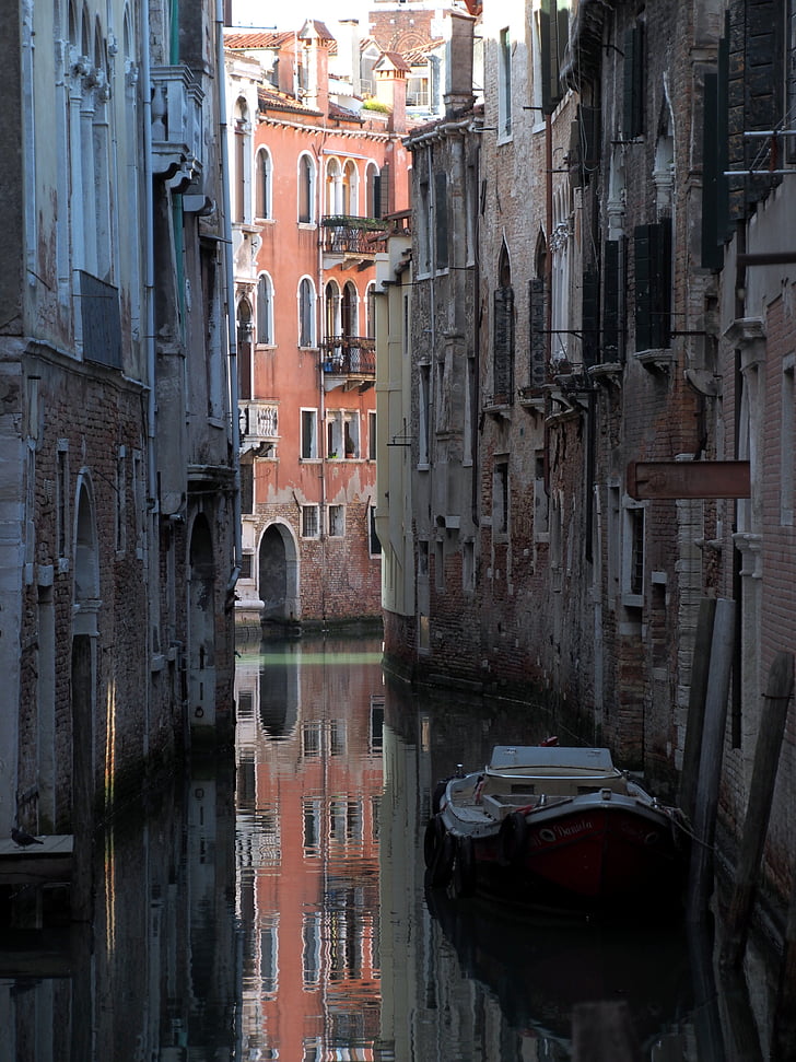 Венеція, алея, завантаження, Італія, піввагонів