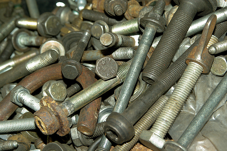 bolts, steel, fixing, screw