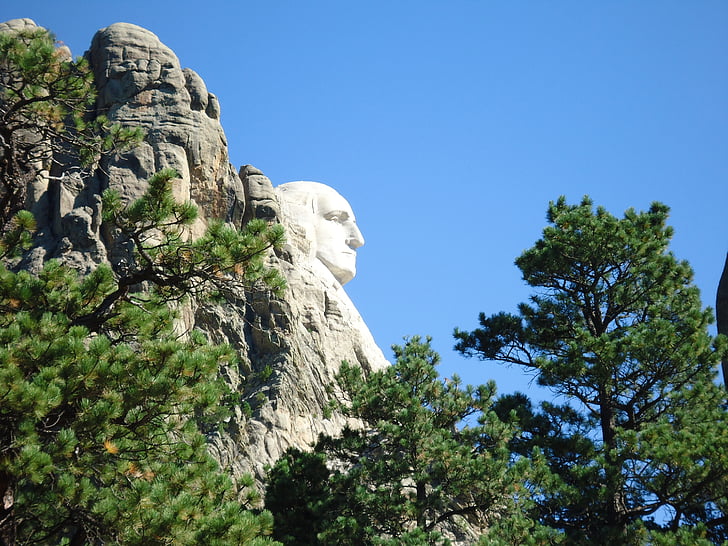 Mount rushmore, George Washington, Mount Rushmore Nationalmonument, USA, Gedenkstätte, touristische Attraktion, South dakota