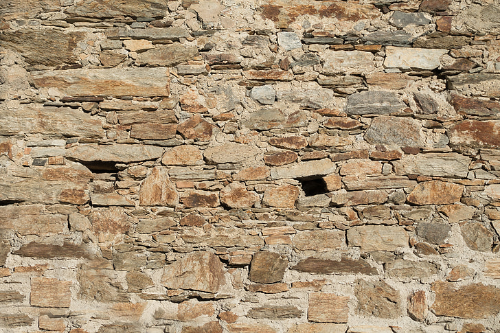 paret, pedra natural, maçoneria, pedres, vell, fons, fons