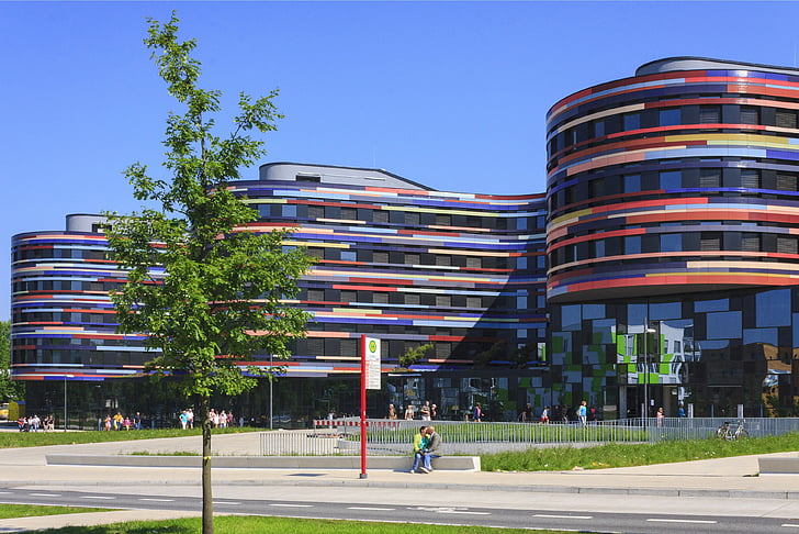 építészet, haza, épület, modern, Németország, Hamburg, Wilhelmsburg
