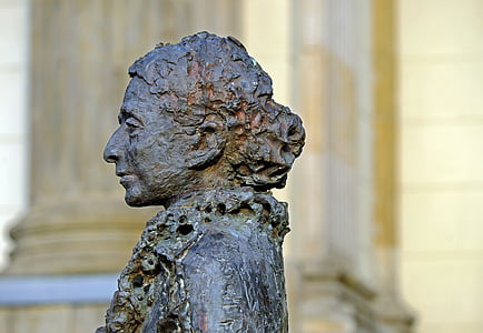 skulptūra, bronzos, moteris, Portretas, Lise Lizos Meitner tiksliųjų, fizikas, meno kūrinius