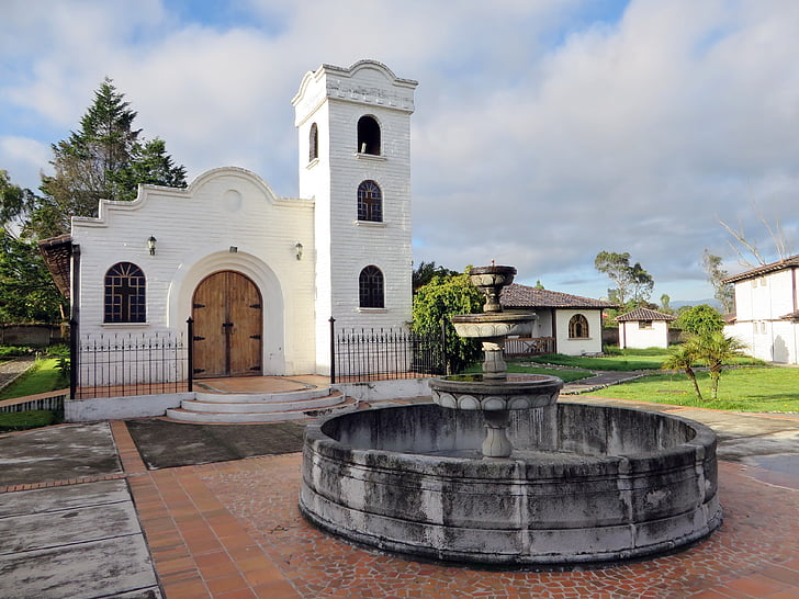 Équateur, Riobamba, Église, Mission, village