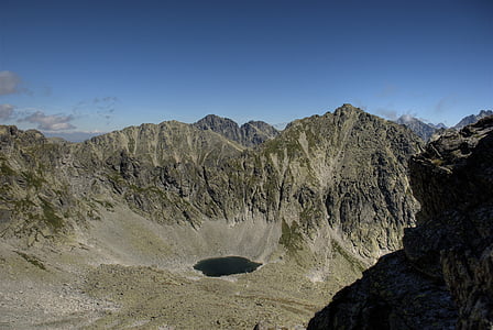 Tatrai, bystre sedlo, Slovakija, kalnai, perspektyvas, kraštovaizdžio, viršūnių