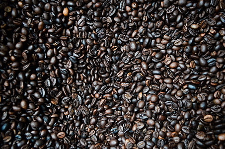 кофе, abstrack, Керинчи, обжаренный кофе в зернах, душистые, заполнение, полный кадр