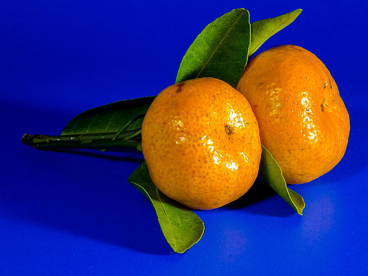 dva, voće, narančasta, mandarina, voće, citrusa, zdrava ishrana