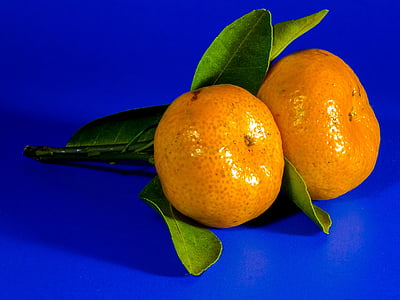 dwa, owoce, pomarańczowy, mandaryński, owoce, owoców cytrusowych, zdrowe odżywianie