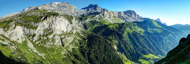 Swiss, pegunungan, alam, pemandangan, Alp, batu, Alpine