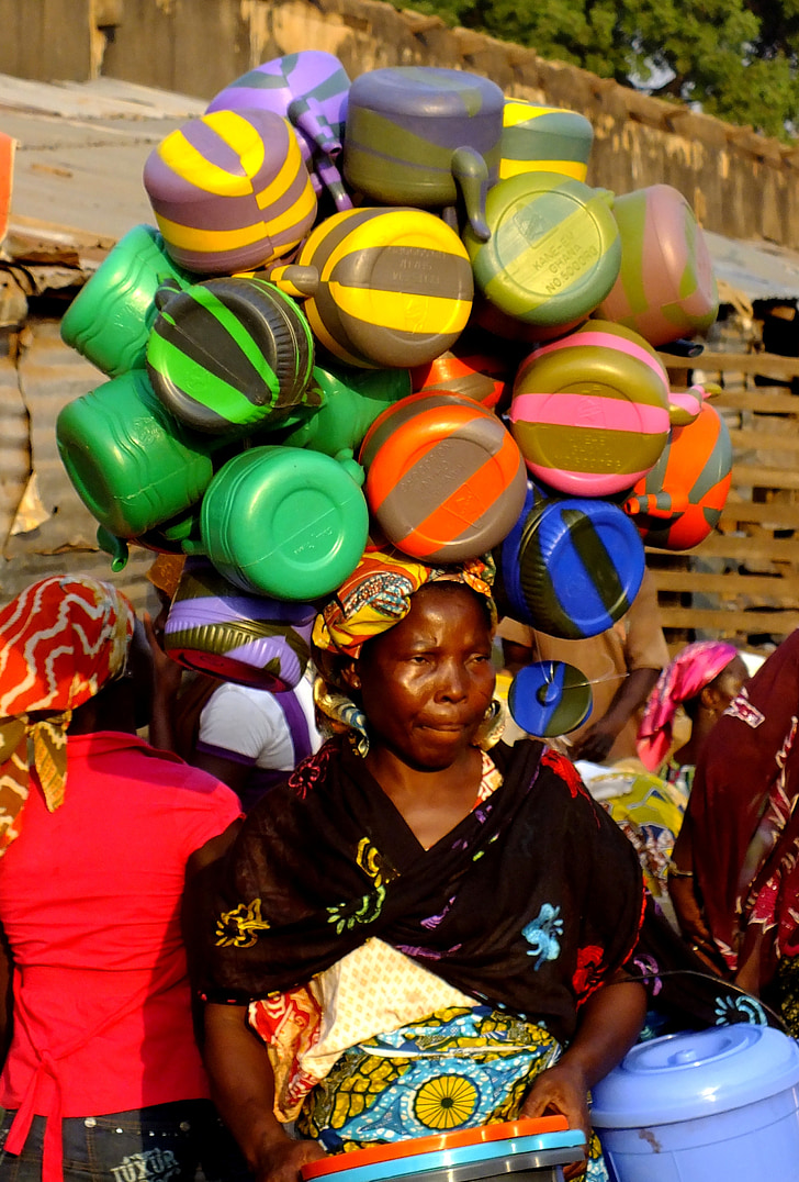 Afrika, Afriška ženska, prodajalka, Gana, kulture
