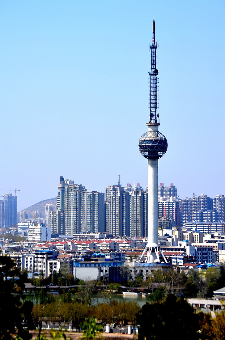 toren, structuur, het platform, gebouw, TV-uitzending, Xuzhou, China
