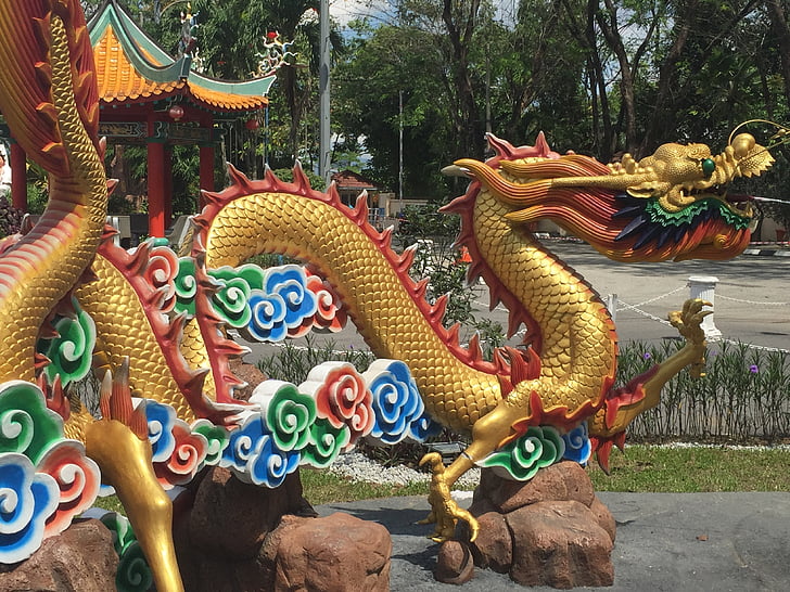 Drachen, Zodiac, Chinesisch, Kultur, Osten, China, orientalische
