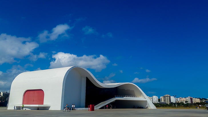teatteri, Brasilia, Niterói, Rio de Janeirossa, Oscar niemeyer, arkkitehtuuri