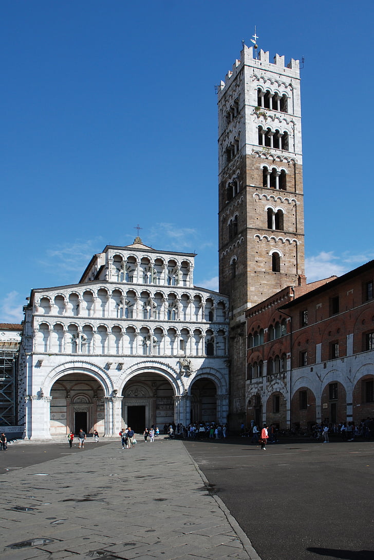 Lucca, Italien, sevärdheter, gammal byggnad, kultur, historia, gamla byggnader