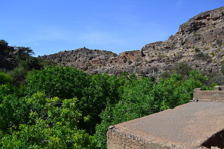 Dorf, Geisterdorf, Jebel akhdar, Berg, Oman