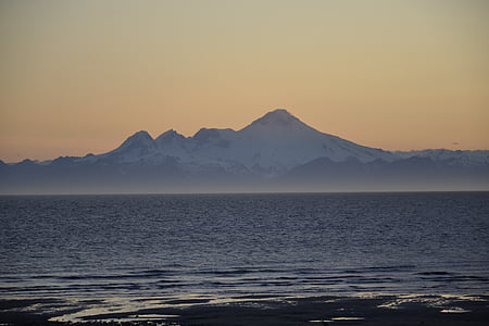 Alaska, Volcán, montaña, naturaleza, al aire libre, natural, montaje